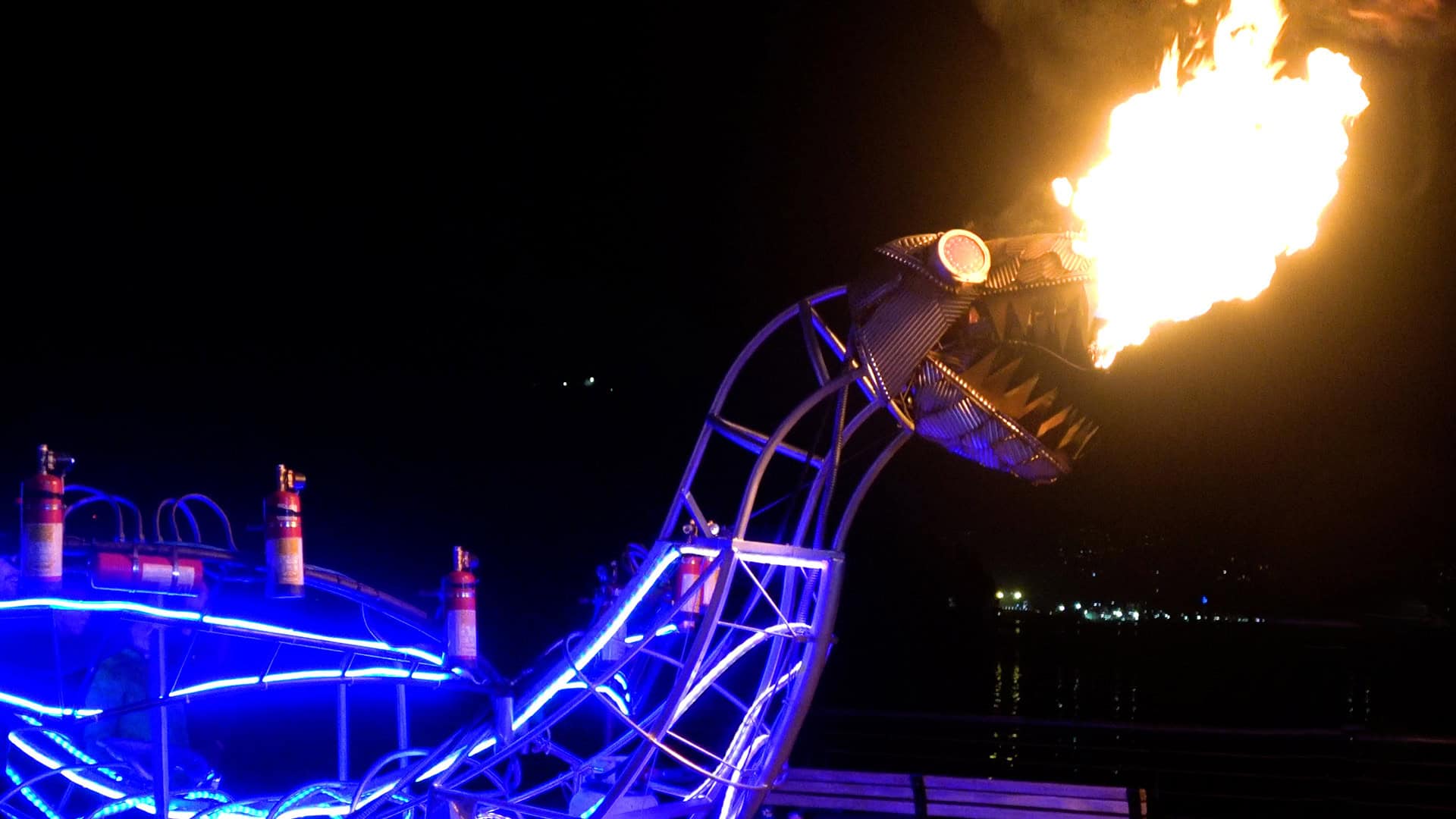 Destination Downtown Installations of Fire and Light