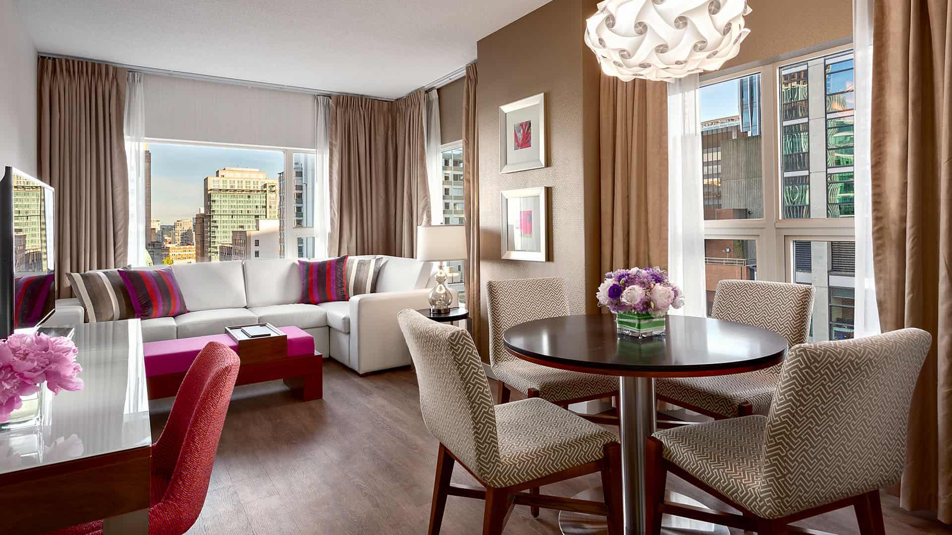 Double Double City View Suite at Auberge Vancouver Hotel